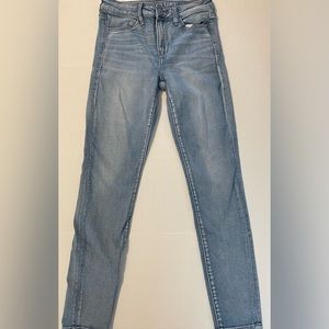 Women's American Eagle Blue Jeans High Rise Size 8